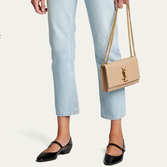 Authentic YSL Saint Laurent KATE SMALL CHAIN BAG IN GRAIN DE POUDRE MSRP $2,268! - Picture 11 of 17